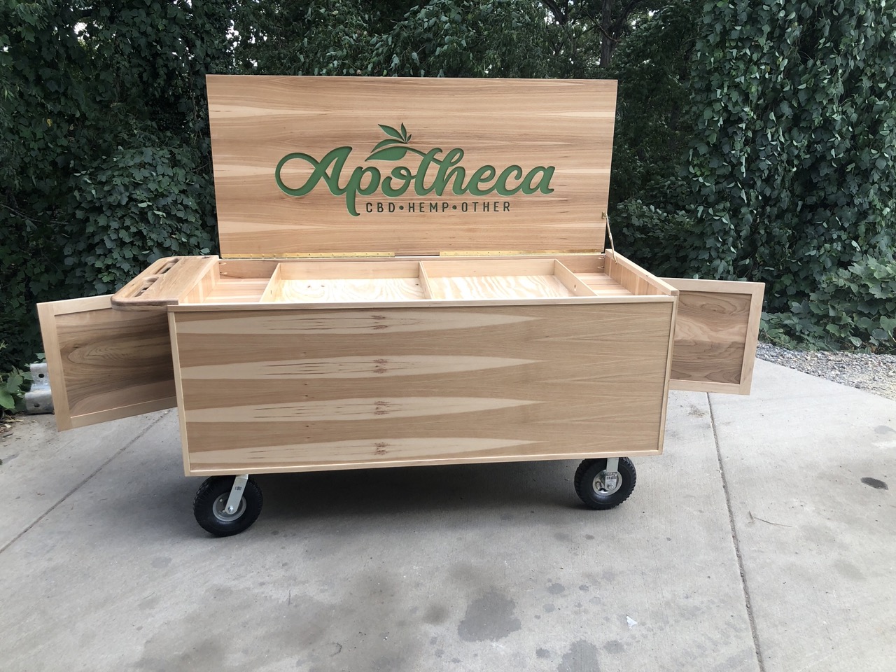 Apotheca cabinetry and display fixtures