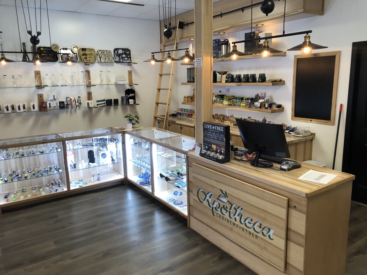 Apotheca interior millwork