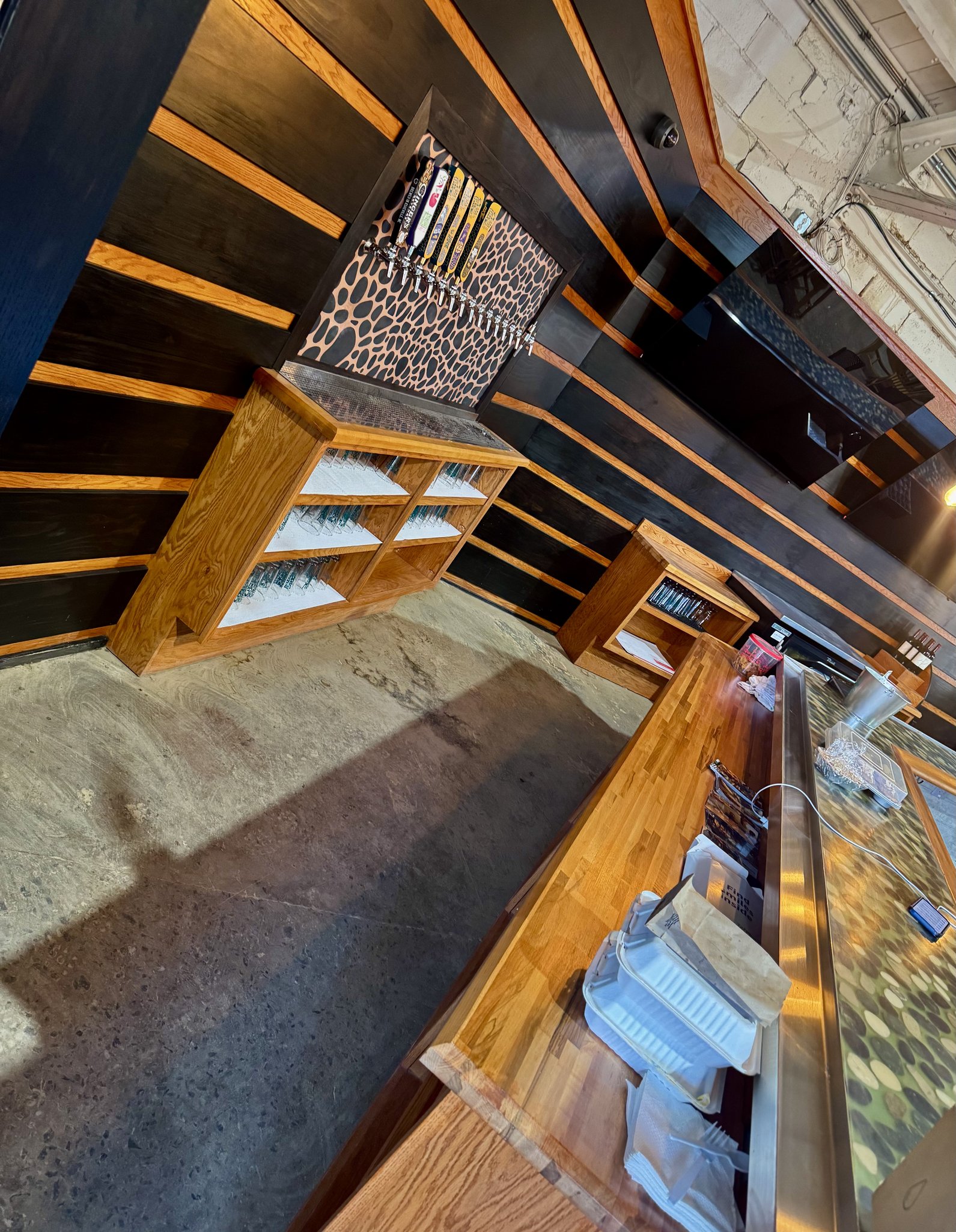 French Broad Brewing bar back